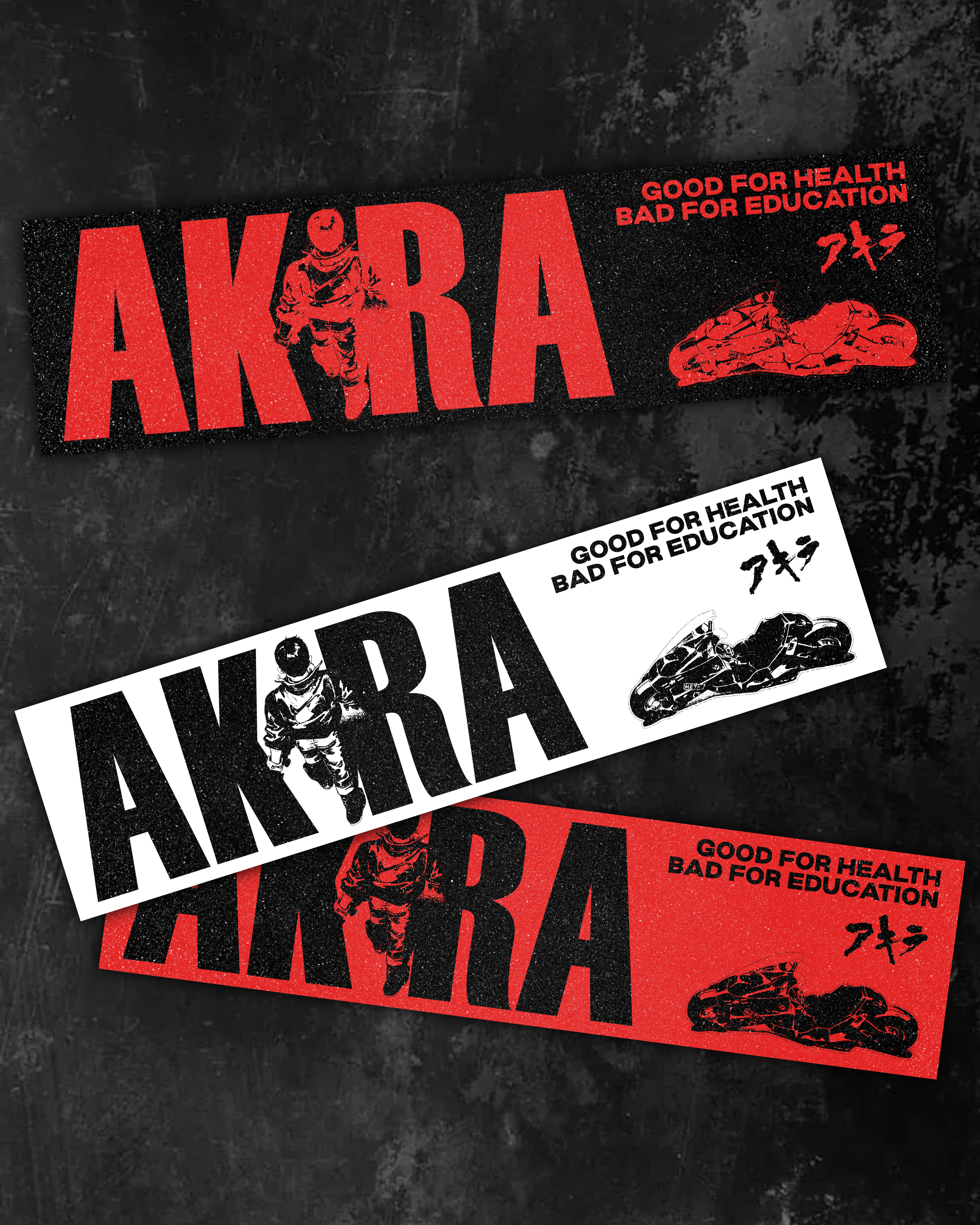 AKIRA BUMPER STICKERS